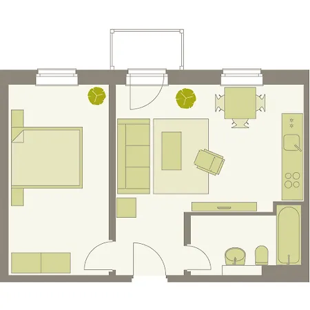 アパートホテル アム ツヴィンガー 3* ドレスデン